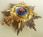 Der Orden Stern von Rumänien Bruststern zur 1 Klasse Militär, 2 Model