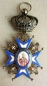 Der St.-Sava-Orden Großkreuz, 2 Modell, 1 Typ, der Heilige im roten Mantel