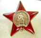Konvolut, Roter Stern Orden und 4 Abzeichen UdSSR.