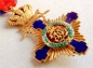 The Order of the Star of Romania Officer Cross Military Swords on top of cross, 1 Model