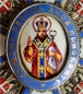 The Order of St. Sava V Class Knight Cross, 1 model, 1 type, the Holy One in red robe