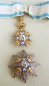 The Order of St. Sava brest star, 3 model,  the Holy One in green robe