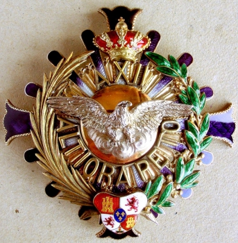 Der Orden Ziviler Alfons XII. 1. Modell  Bruststern zum Großkreuz
