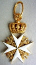 Order of St. John. Cross the right knight 1852 Gold