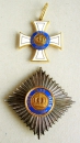Der Königliche Kronen-Orden Set Bruststern zur 2. Klasse Kreuz