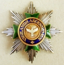 Order of the White Falcon. Breast Star Grosskreutz Gold