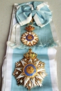 The Order  of Vila Viosa Grand Cross Star. Gold