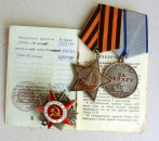 Convolute, 2 medals and 1 medal USSR.