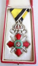 The Order of Military Merit  IV Class Cross  with crown on bravery ribbon (1912)