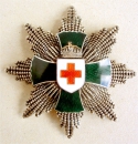 Erenzeichen des Roten Kreuz Verdinststern mit Krig Dekoration (1930-1945)