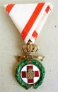 Orden fr Verdienste um das Rote Kreuz. 1. Modell (mit Wappen und Jahreszahlen)