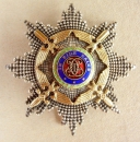 The Order of the Star of Romania brest star Grand Officer Cross Military division, IIb Model
