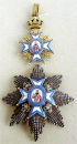Der St.-Sava-Orden Grokreuz, 1 Modell, 1 Typ, der Heilige im roten Mantel